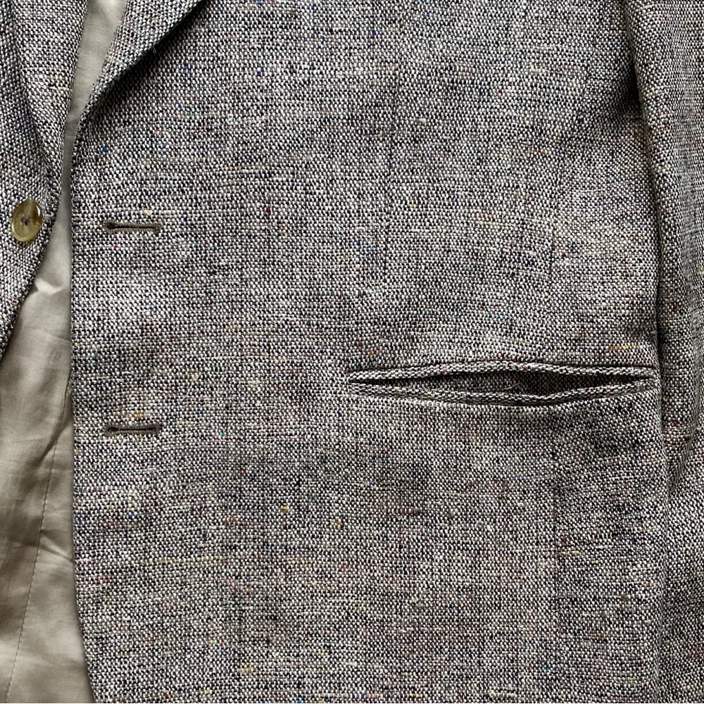 Christian Aujard Blazer 100% Silk Tweed 2-Button Jacket Men's Size 44